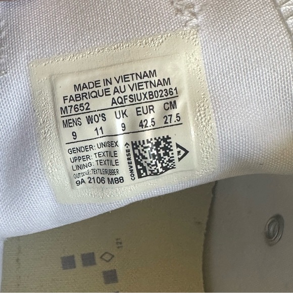 Size 9 - Converse Chuck Taylor All Star Low Optic White - Picture 7 of 8